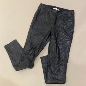 Cupcakes & Cashmere Women Black Pleather Pants